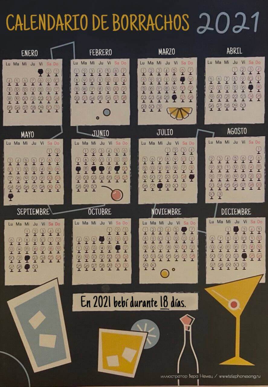 Calendario de alcohol
